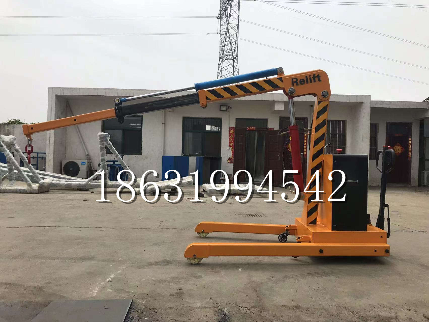 广平县久征定做3吨三轮随车吊 农用园林绿化移树吊 平板工程用小吊机